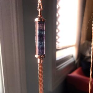 Anthropologie Spectrum fringed necklace
